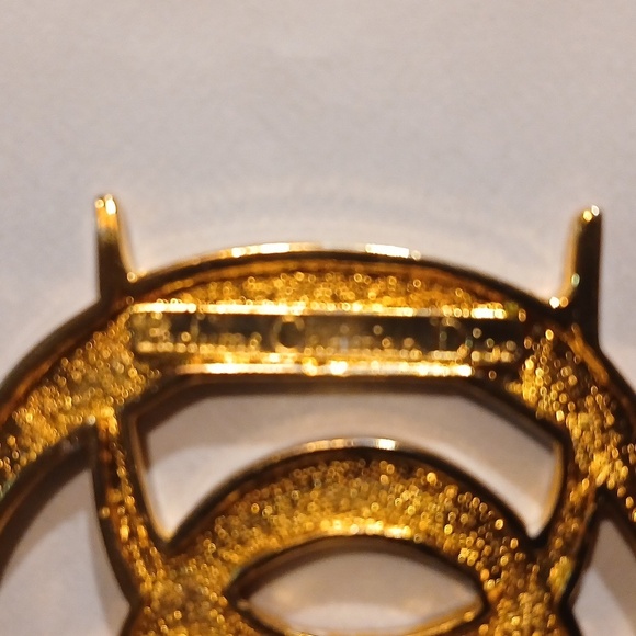 Dior Gold-Tone Logo Brooch - Picture 4 of 4